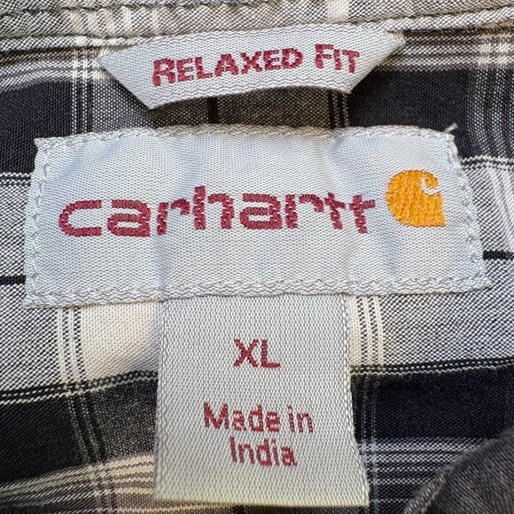 Carhartt Rugged Flex Plaid Work Shirt Relaxed Fit Men's XL - Picture 4 of 7